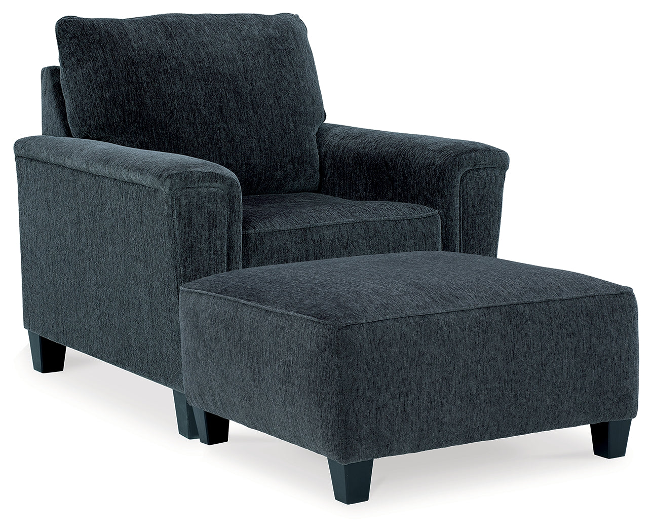 Best Deals Furniture - Ashley Furniture - Abinger Chair and Oversized Ottoman - Chair and Oversized Ottoman / Smoke - 83905U6