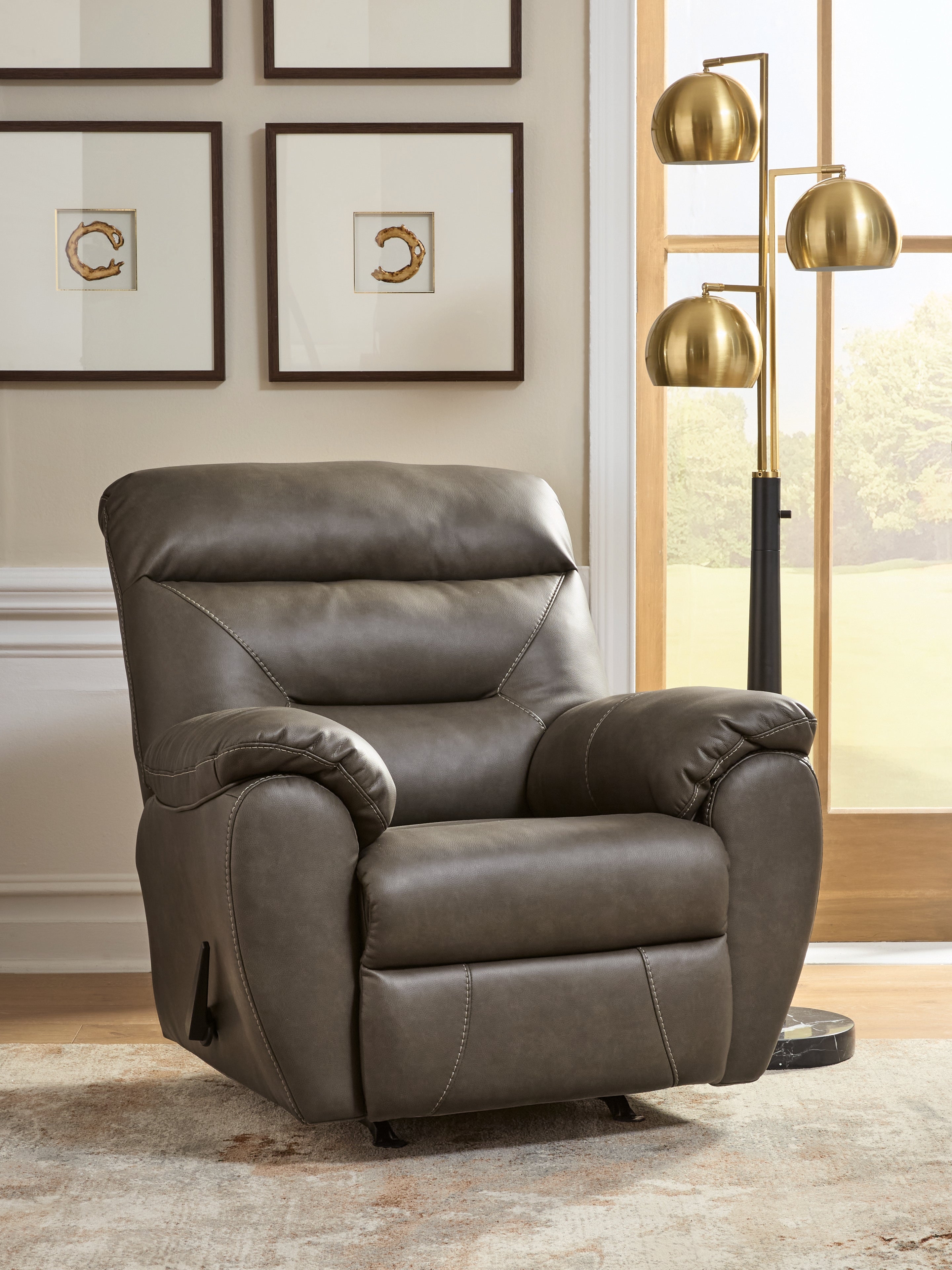 Best Deals Furniture - Ashley Furniture - Elksworth Recliner - Rocker Recliner / Ash - PC8400325