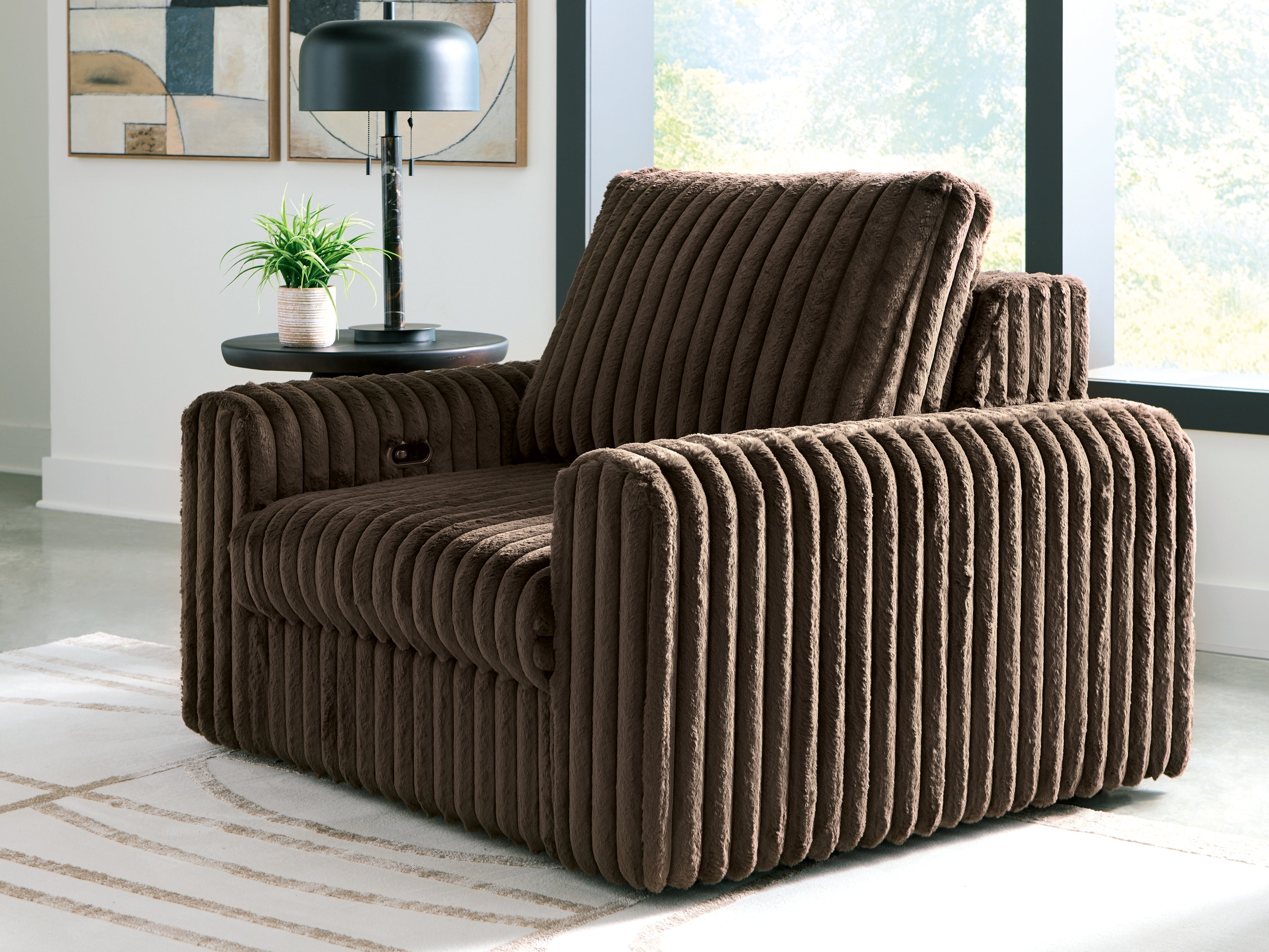 Best Deals Furniture - Ashley Furniture - HamlinBay Power Gliding Chaise - Power Gliding Chaise / Chocolate - PC8680415P