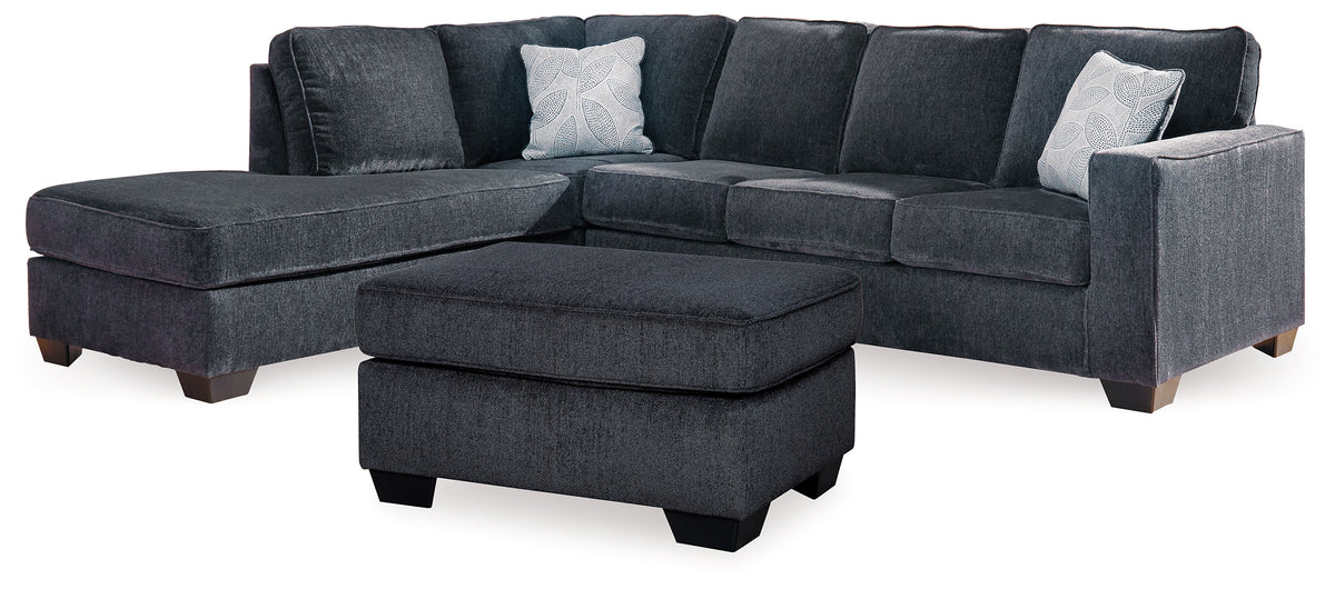 Best Deals Furniture - Ashley Furniture - Altari 2-Piece Sectional with Chaise and Ottoman - 2-Piece Sectional with Chaise and Ottoman - 87213U11