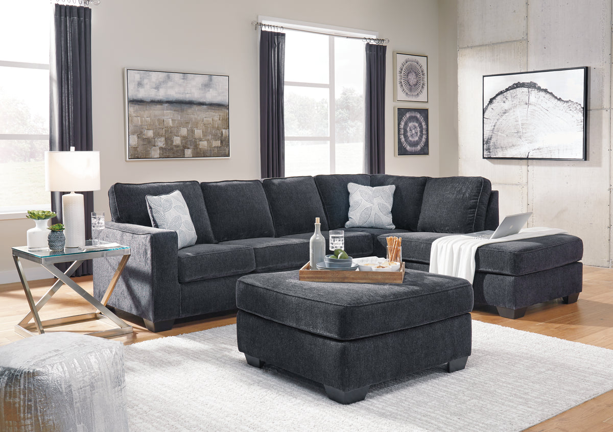 Best Deals Furniture - Ashley Furniture - Altari 2-Piece Sectional and Ottoman - 2-Piece Sectional and Ottoman - 87213U7