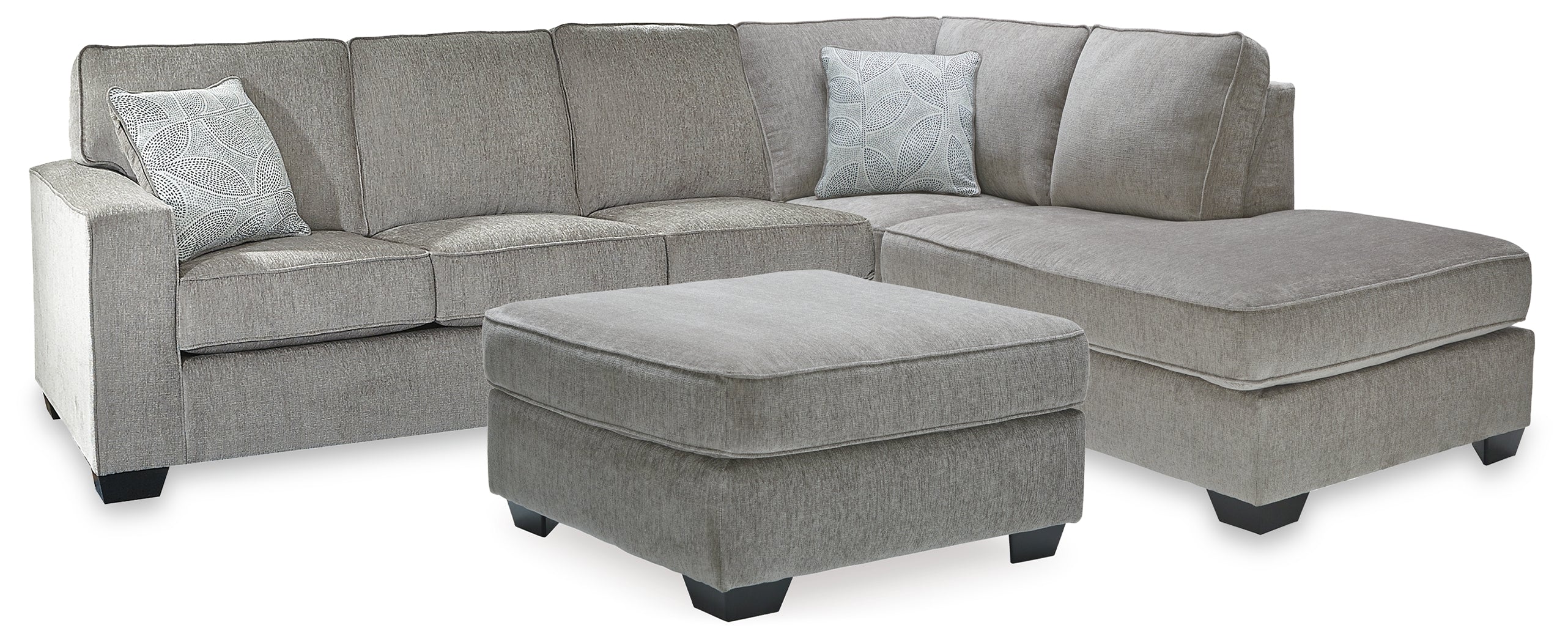 Best Deals Furniture - Ashley Furniture - Altari 2-Piece Sleeper Sectional and Ottoman - 2-Piece Sleeper Sectional and Ottoman / Alloy - 87214U8