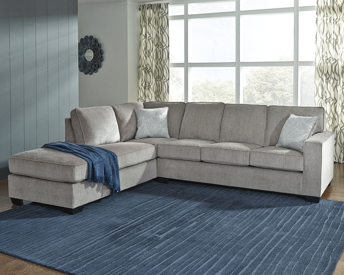 Best Deals Furniture - Ashley Furniture - Altari 2-Piece Sectional with Chaise - RAF 2-Piece Sectional with Chaise / Slate - 87213S1