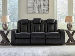 Best Deals Furniture - Ashley Furniture - Caveman Den Power Reclining Sofa - PWR REC Sofa with ADJ Headrest / Midnight - 9070315