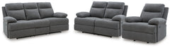 Best Deals Furniture - Ashley Furniture - Side-Swipe Reclining Sofa, Loveseat and Recliner - Reclining Sofa, Loveseat and Recliner - PC91406U2