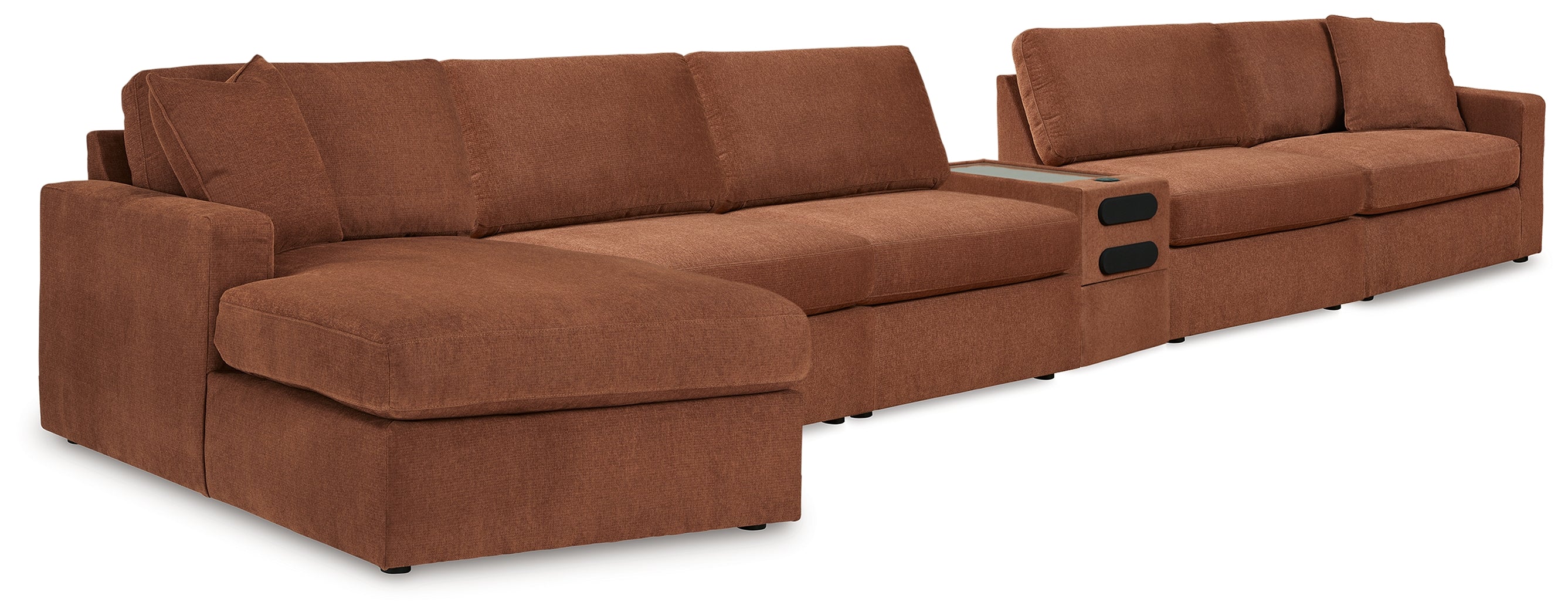 Best Deals Furniture - Ashley Furniture - Modmax 6-Piece Sectional - 6-Piece Sectional / Spice - 92102U24