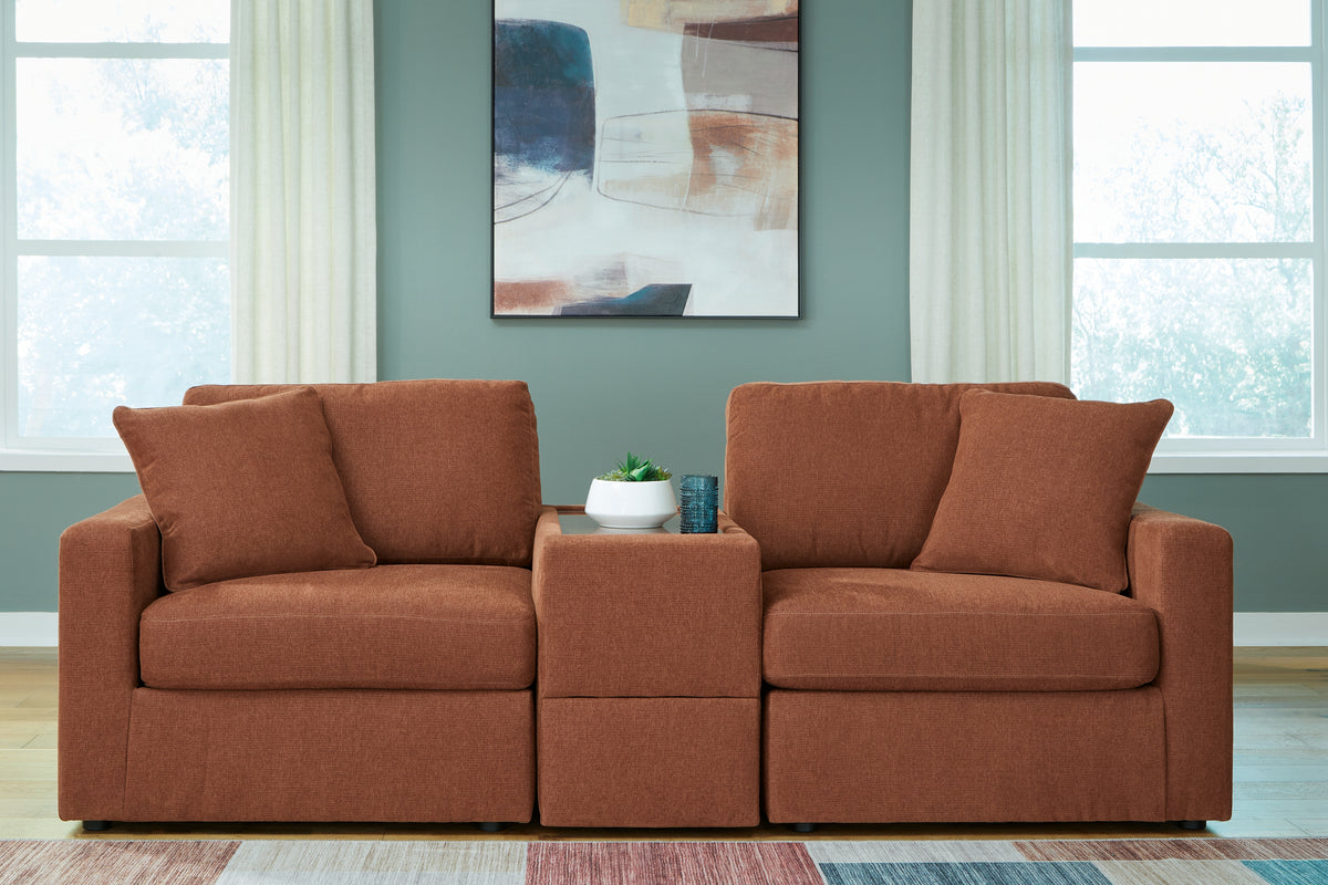 Best Deals Furniture - Ashley Furniture - Modmax 3-Piece Sectional - RAF 3-Piece Sectional / Spice - 92102S3