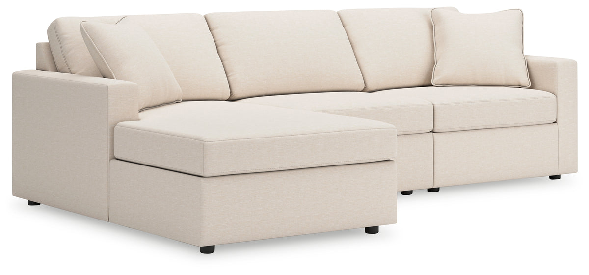 Best Deals Furniture - Ashley Furniture - Modmax 3-Piece Sectional with Chaise - RAF 3-Piece Sectional with Chaise / Oyster - 92103S17