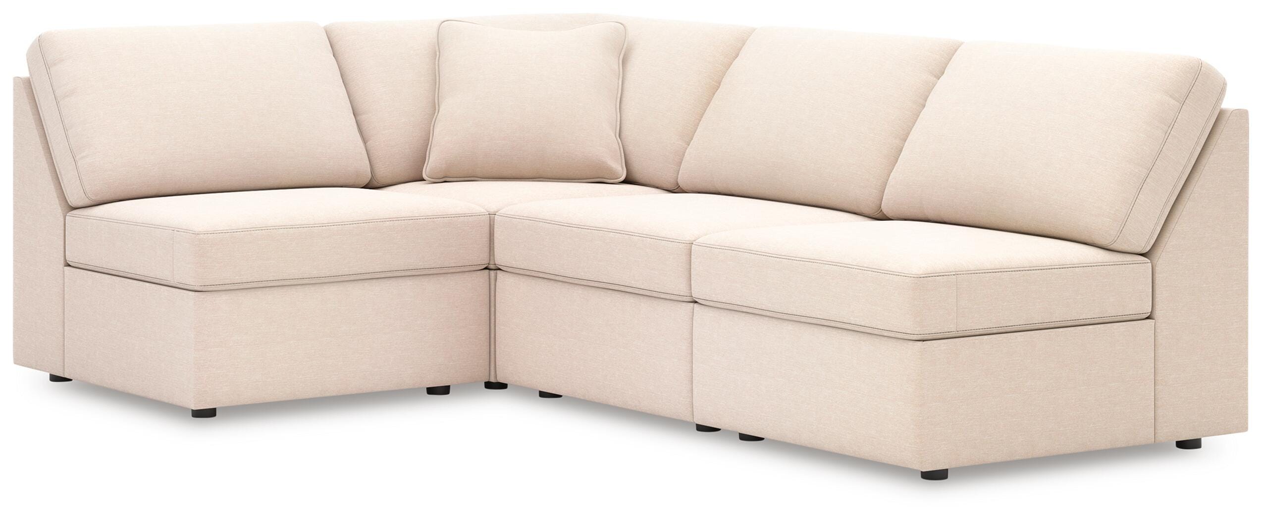 Best Deals Furniture - Ashley Furniture - Modmax 4-Piece Sectional - 4-Piece Sectional / Oyster - 92103S71