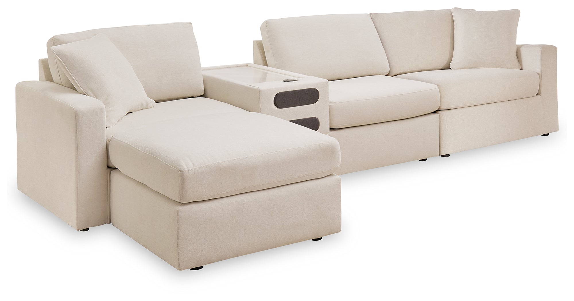 Best Deals Furniture - Ashley Furniture - Modmax 4-Piece Sectional and Ottoman - 4-Piece Sectional and Ottoman / Oyster - 92103U11