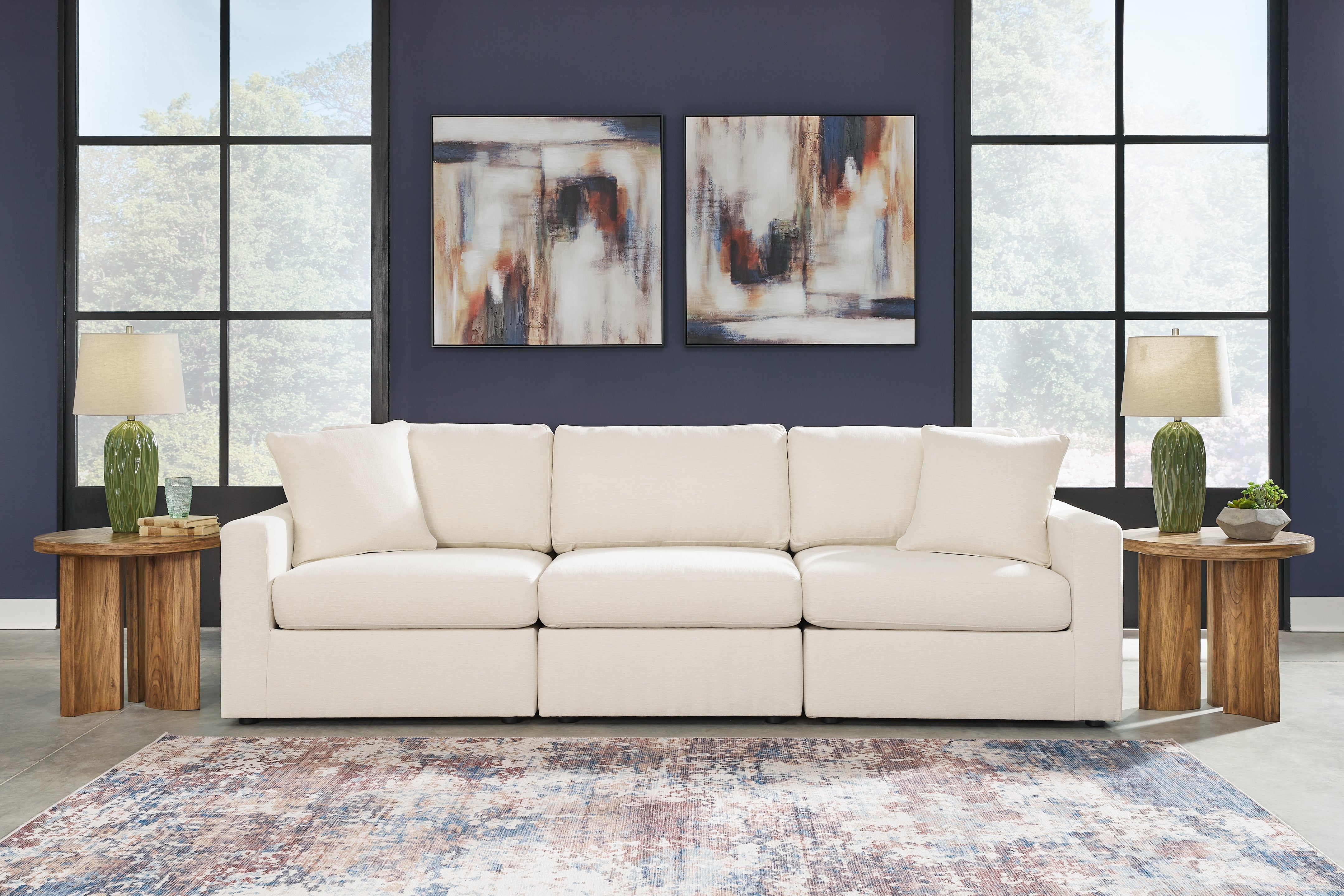 Modmax 3-Piece Sectional Sofa, 2-Piece Sectional Loveseat and Swivel Glider Recliner