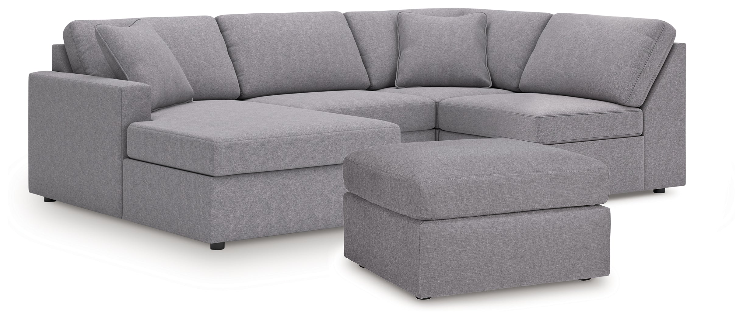 Best Deals Furniture - Ashley Furniture - Modmax 4-Piece Sectional and Oversized Accent Ottoman - 4-Piece Sectional and Oversized Accent Ottoman - 92104U27