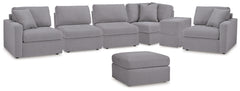 Best Deals Furniture - Ashley Furniture - Modmax 6-Piece Sectional and Ottoman - 6-Piece Sectional and Ottoman / Granite - 92104U16
