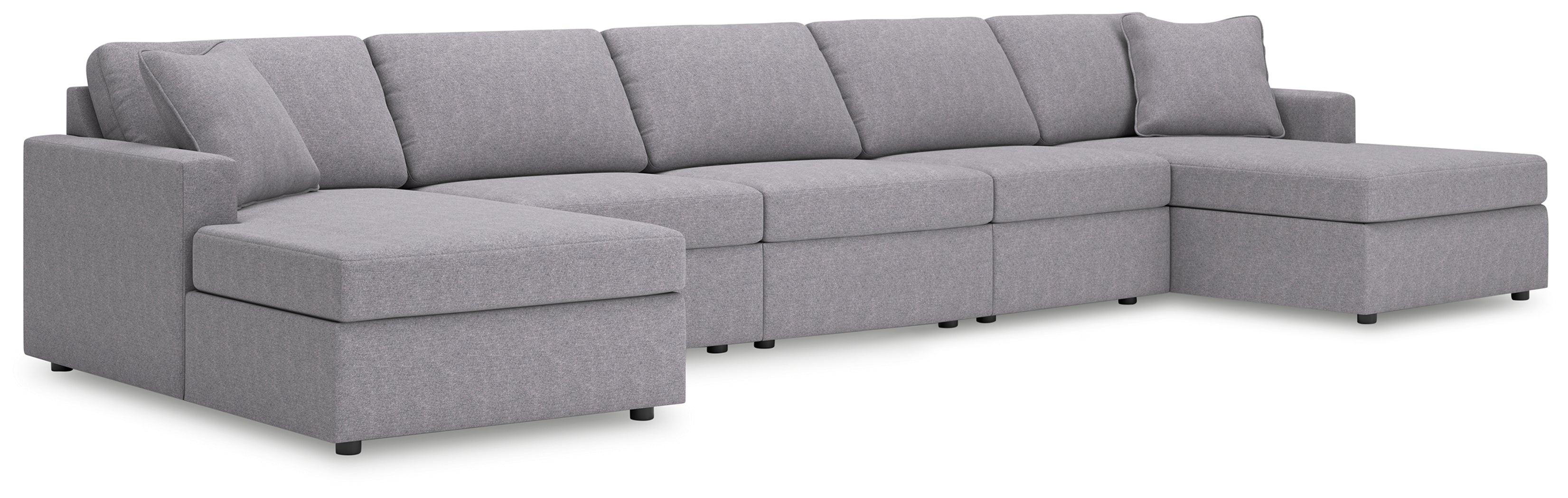 Best Deals Furniture - Ashley Furniture - Modmax 5-Piece Double Chaise Sectional - 5-Piece Double Chaise Sectional - 92104S125