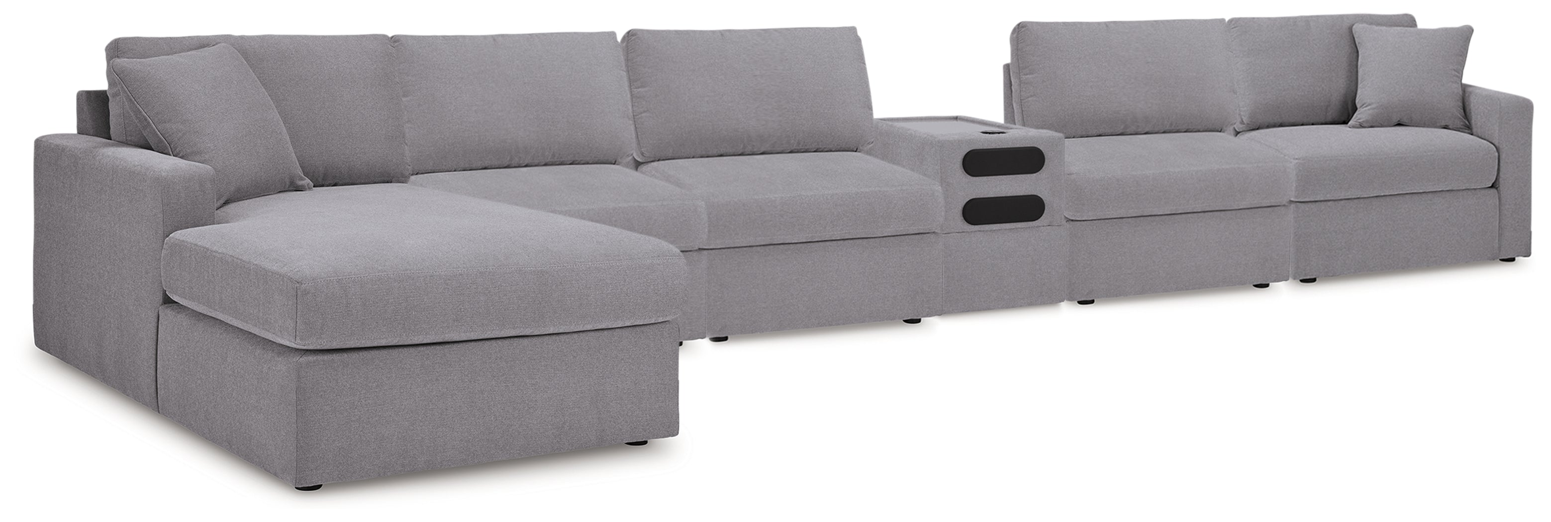 Best Deals Furniture - Ashley Furniture - Modmax 6-Piece Sectional - 6-Piece Sectional / Granite - 92104U26