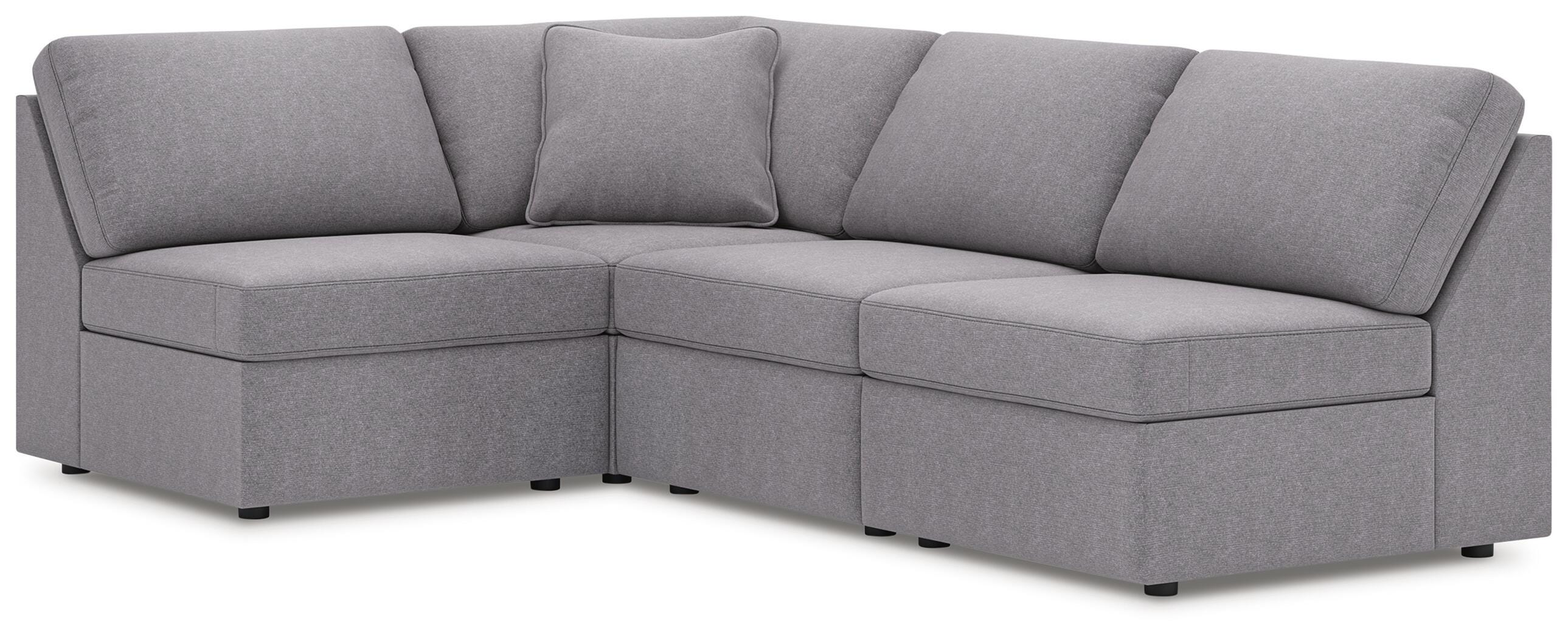 Best Deals Furniture - Ashley Furniture - Modmax 4-Piece Sectional - 4-Piece Sectional / Granite - 92104S71