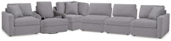 Best Deals Furniture - Ashley Furniture - Modmax 5-Piece Sectional and Swivel Glider Recliner - 5-Piece Sectional and Swivel Glider Recliner / Granite - 92104U15