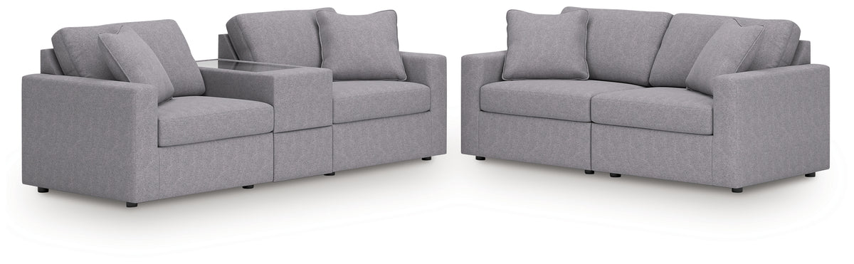 Best Deals Furniture - Ashley Furniture - Modmax 3-Piece Sectional Sofa and 2-Piece Sectional Loveseat - 3-Piece Sectional Sofa and 2-Piece Sectional Loveseat - 92104U22