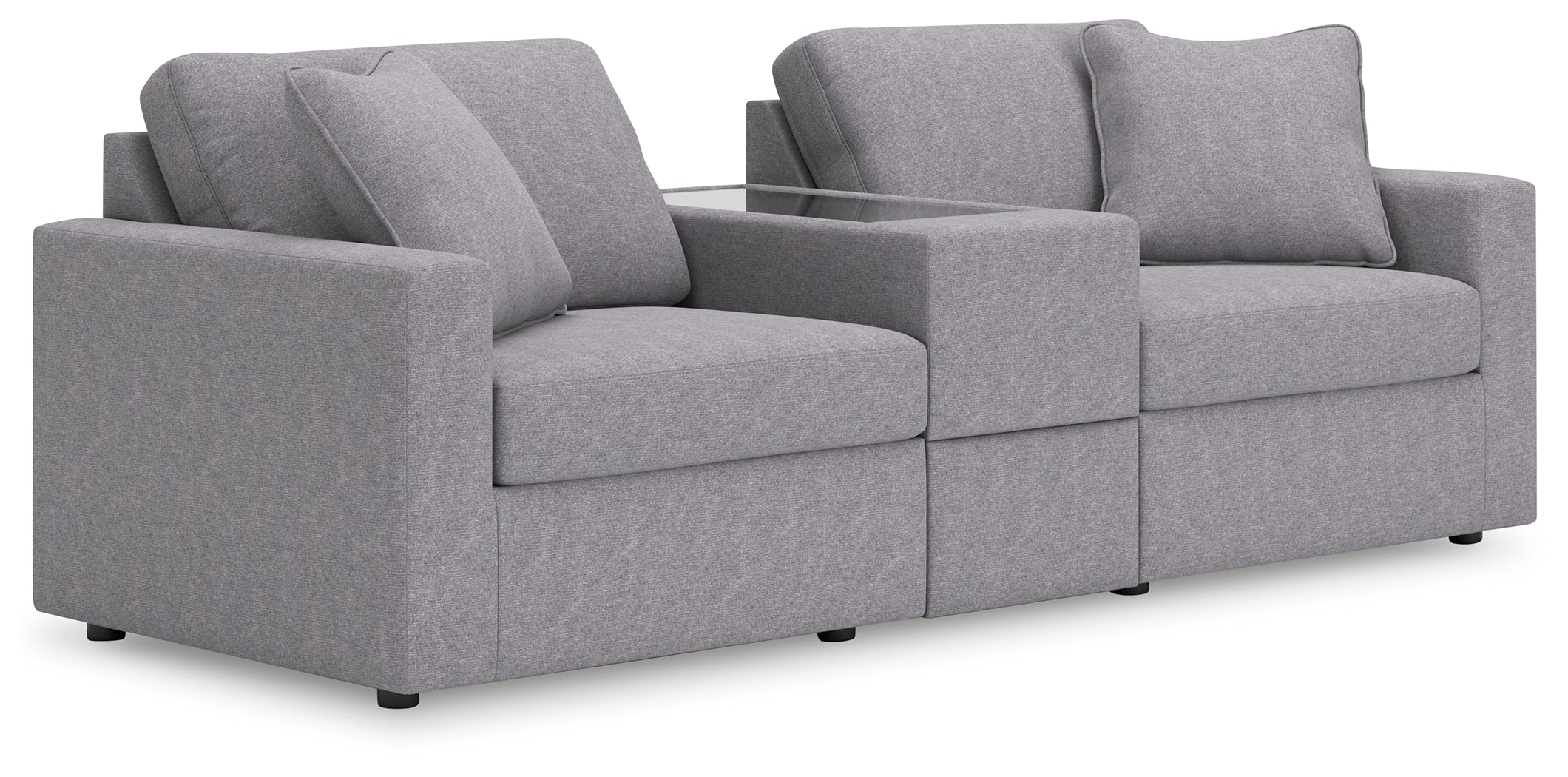 Best Deals Furniture - Ashley Furniture - Modmax 3-Piece Sectional - RAF 3-Piece Sectional / Granite - 92104S3