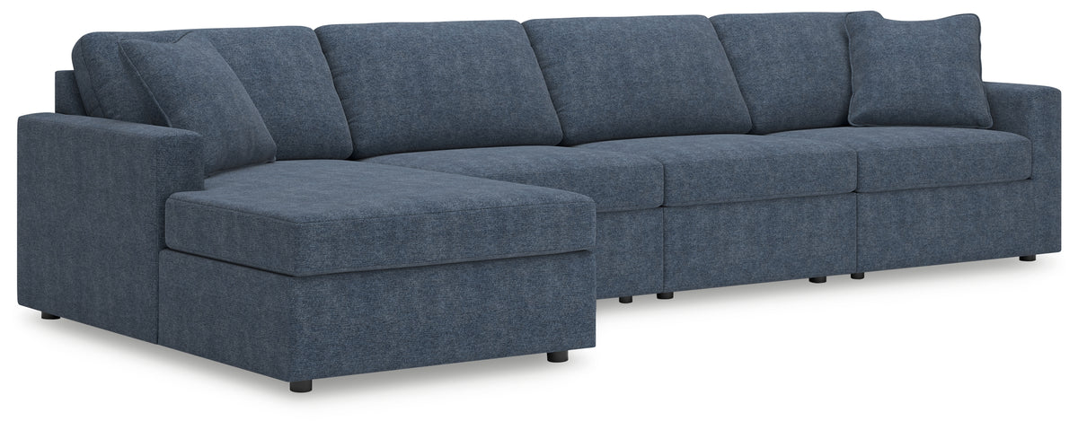 Best Deals Furniture - Ashley Furniture - Modmax 4-Piece Sectional with Chaise - RAF 4-Piece Sectional with Chaise / Granite - 92104S38
