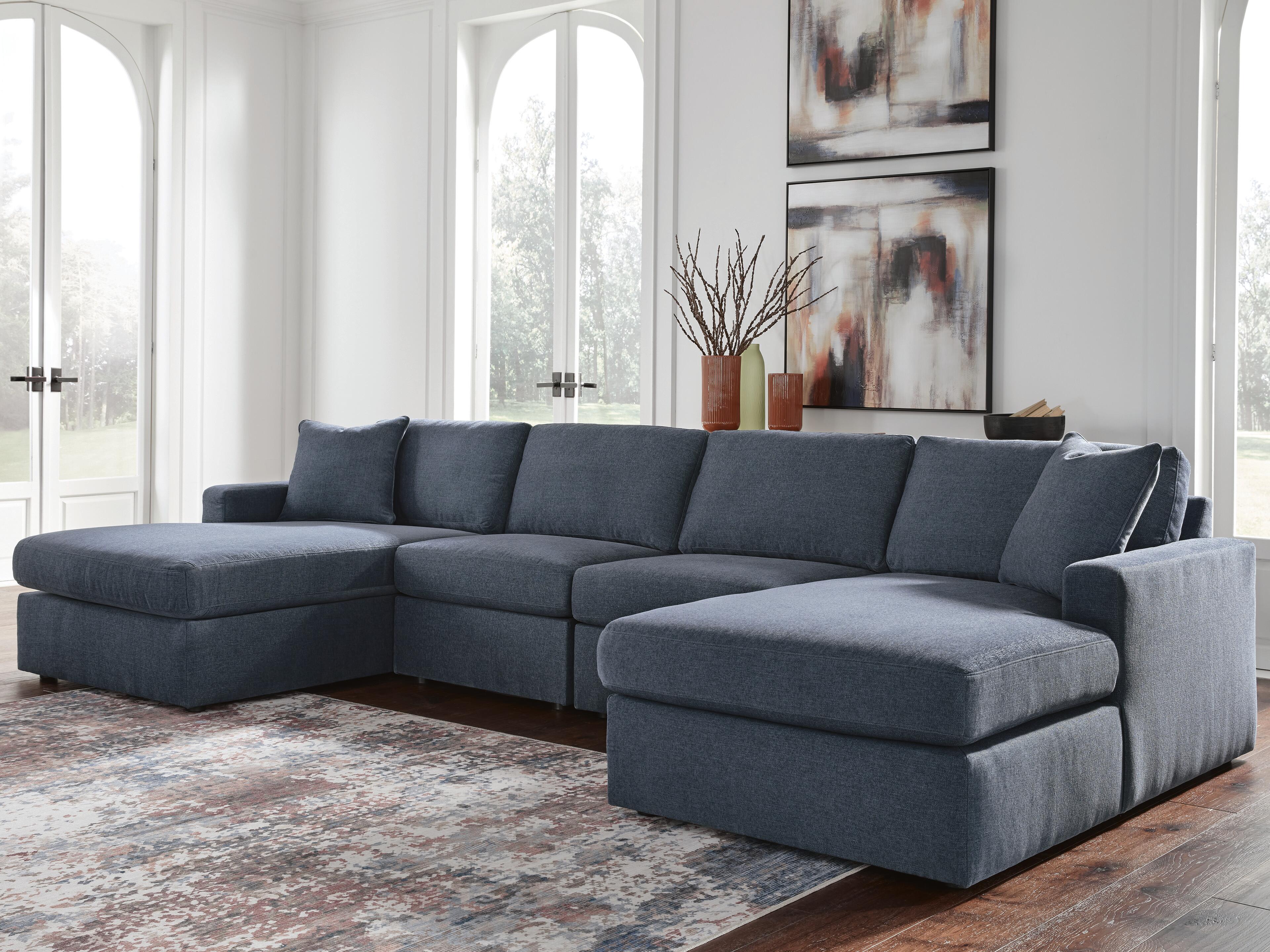 Best Deals Furniture - Ashley Furniture - Modmax 4-Piece Double Storage Chaise Sectional - RAF 4-Piece Double Storage Chaise Sectional - 92121S80