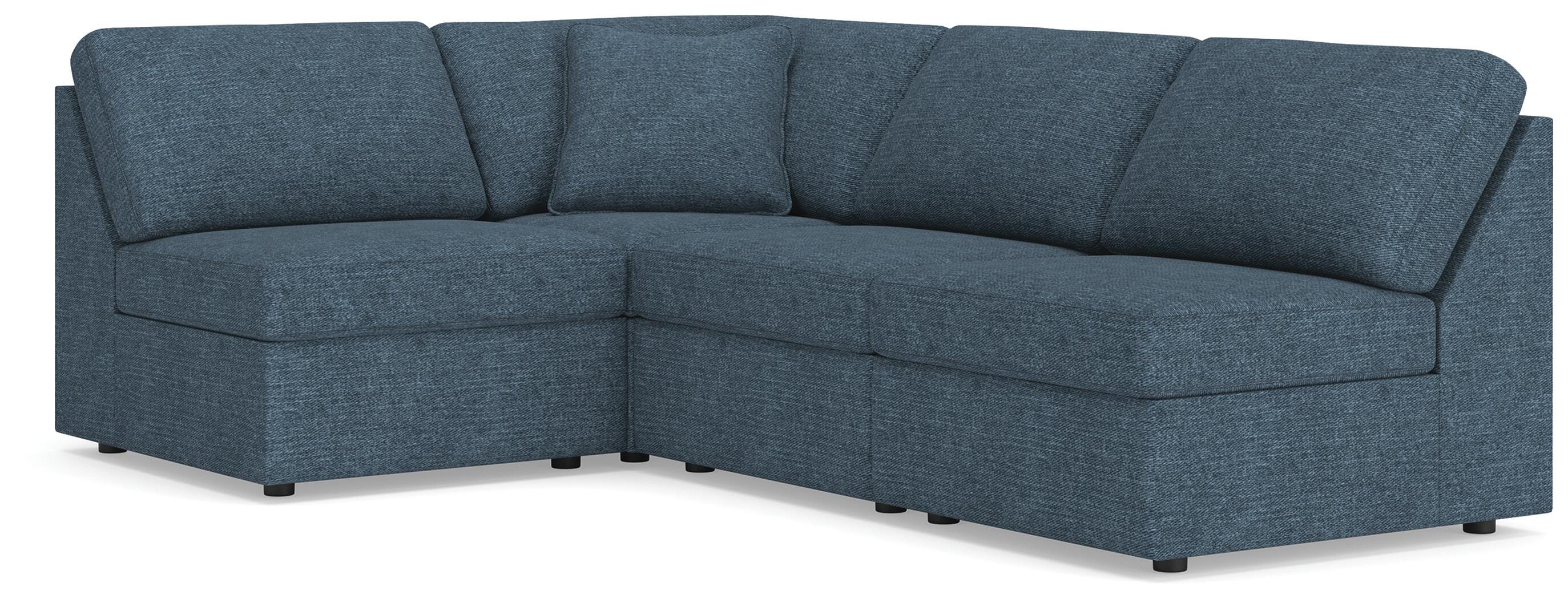 Best Deals Furniture - Ashley Furniture - Modmax 4-Piece Sectional - 4-Piece Sectional / Ink - 92121S71