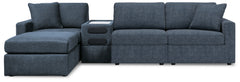 Best Deals Furniture - Ashley Furniture - Modmax 4-Piece Sectional and Ottoman - 4-Piece Sectional and Ottoman / Ink - 92121U11