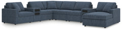 Best Deals Furniture - Ashley Furniture - Modmax 8-Piece Sectional with Audio System and Chaise - RAF 8-Piece Sectional with Audio System and Chaise / Oyster - 92103S47