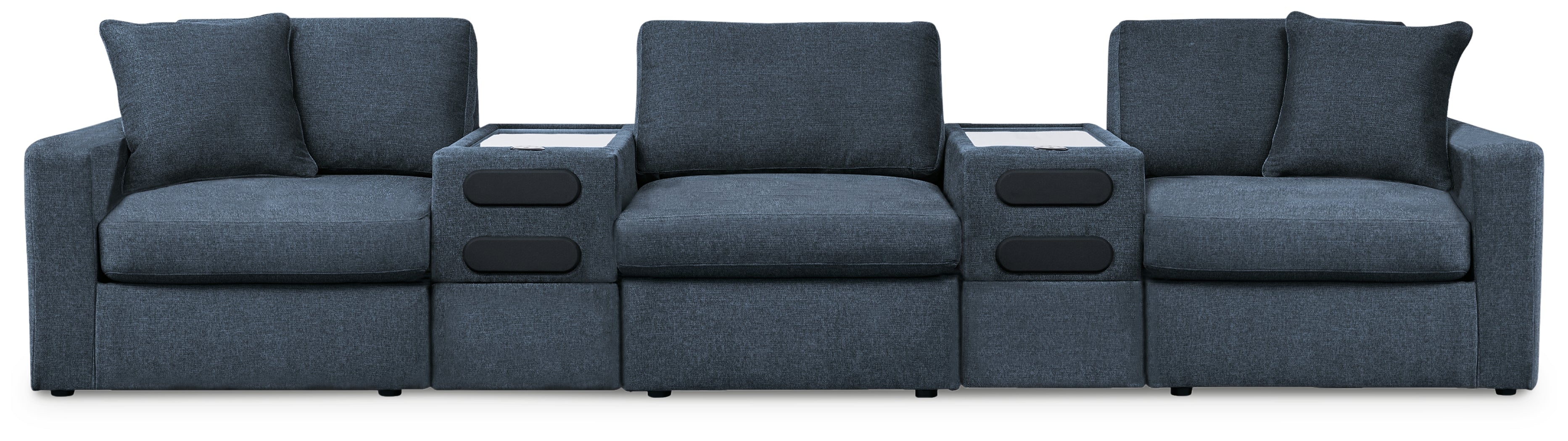 Best Deals Furniture - Ashley Furniture - Modmax 5-Piece Sectional - RAF 5-Piece Sectional / Ink - 92121S15