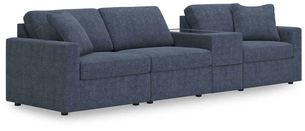 Best Deals Furniture - Ashley Furniture - Modmax 4-Piece Sectional - RAF 4-Piece Sectional / Granite - 92104S10