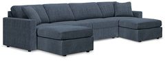 Best Deals Furniture - Ashley Furniture - Modmax 4-Piece Sectional and 2 Ottomans - 4-Piece Sectional and 2 Ottomans / Ink - 92121U1