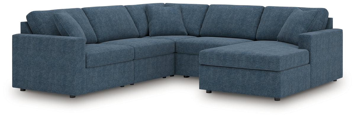 Best Deals Furniture - Ashley Furniture - Modmax 5-Piece Sectional with Chaise - RAF 5-Piece Sectional with Chaise / Granite - 92104S67