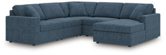 Best Deals Furniture - Ashley Furniture - Modmax 5-Piece Sectional with Chaise - RAF 5-Piece Sectional with Chaise / Granite - 92104S67