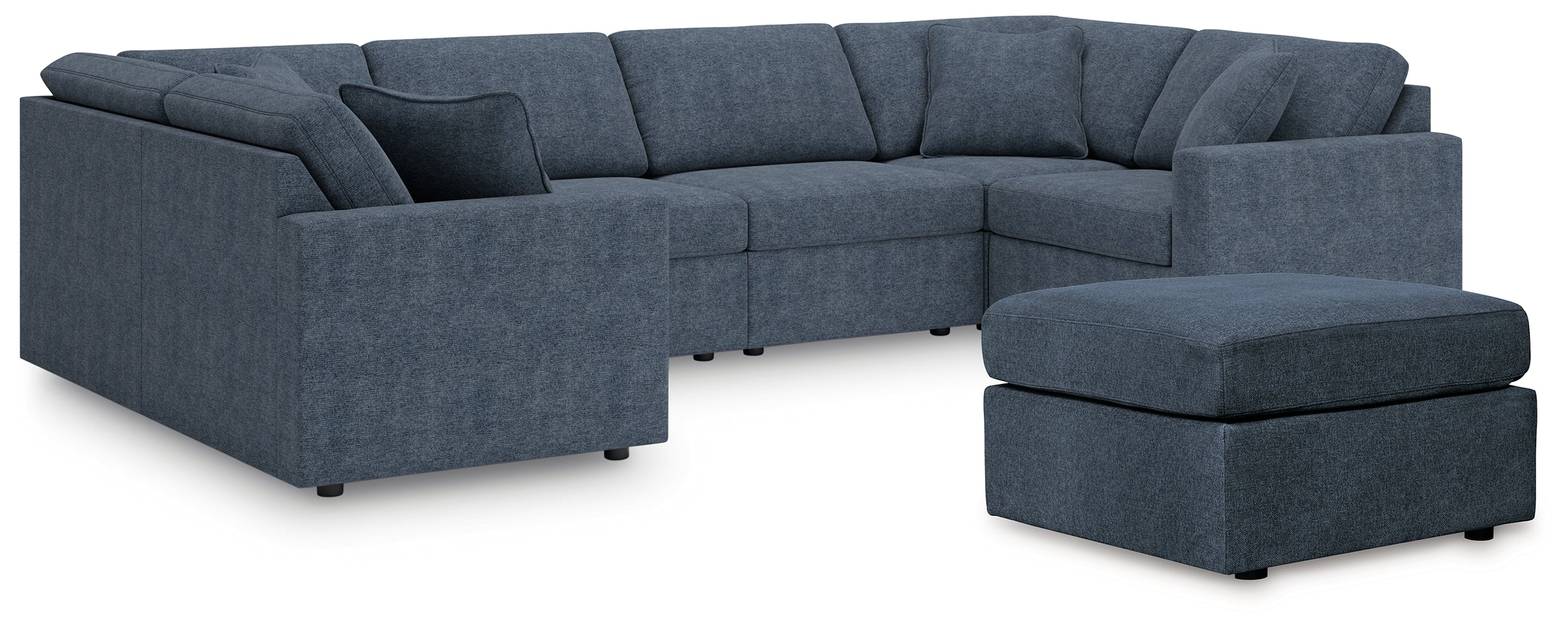Best Deals Furniture - Ashley Furniture - Modmax 6-Piece Sectional and Ottoman - 6-Piece Sectional and Ottoman / Ink - 92121U18
