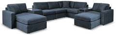 Best Deals Furniture - Ashley Furniture - Modmax 8-Piece Sectional and 2 Ottomans - 8-Piece Sectional and 2 Ottomans / Ink - 92121U13