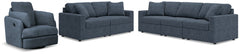 Best Deals Furniture - Ashley Furniture - Modmax 3-Piece Sectional Sofa, 2-Piece Sectional Loveseat and Swivel Glider Recliner - 3-Piece Sectional Sofa, 2-Piece Sectional Loveseat and Swivel Glider Recliner / Ink - 92121U21