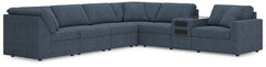 Best Deals Furniture - Ashley Furniture - Modmax 7-Piece Sectional - 7-Piece Sectional with Audio Console / Spice - 92102S34