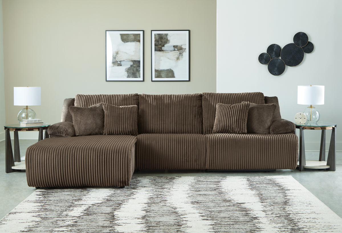 Best Deals Furniture - Ashley Furniture - Top Tier 3-Piece Sectional Sofa Chaise - 3-Piece Sectional Sofa Chaise - 92705S7