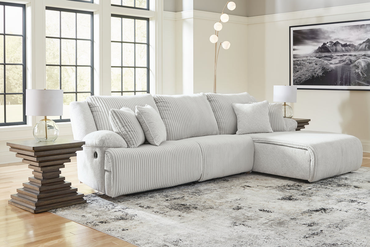Best Deals Furniture - Ashley Furniture - Top Tier 3-Piece Sectional Sofa Chaise - 3-Piece Sectional Sofa Chaise / Alloy - 92706S6