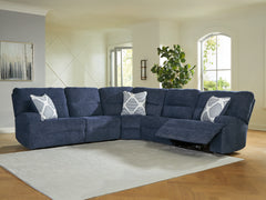 Best Deals Furniture - Ashley Furniture - Acklen Place 5-Piece Power Reclining Sectional - 5-Piece Power Reclining Sectional / Pewter - 93605S3