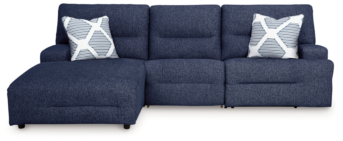 Best Deals Furniture - Ashley Furniture - Acklen Place 3-Piece Power Reclining Sectional - 3-Piece Power Reclining Sectional / Pewter - 93605S7