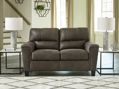 Best Deals Furniture - Ashley Furniture - Navi Loveseat - Loveseat / Fossil - 9400435