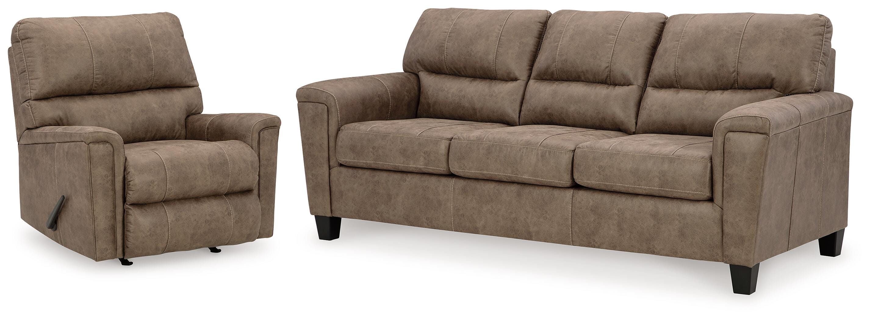 Best Deals Furniture - Ashley Furniture - Navi Sofa and Recliner - Sofa and Recliner - 94004U3