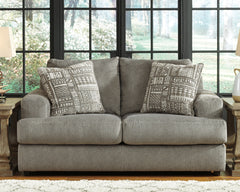 Best Deals Furniture - Ashley Furniture - Soletren Loveseat - Loveseat / Stone - 9510435