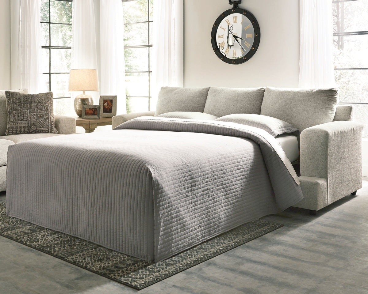 Best Deals Furniture - Ashley Furniture - Soletren Queen Sofa Sleeper - Queen Sofa Sleeper / Stone - 9510439