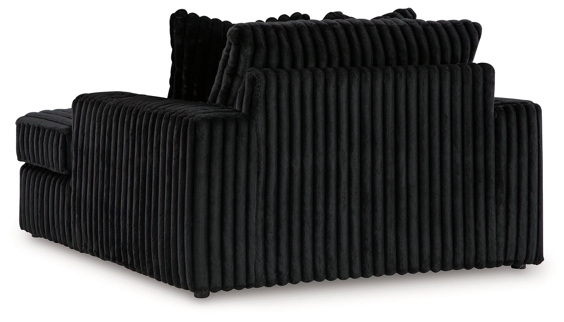 Midnight-Madness Oversized Chaise and Oversized Accent Ottoman