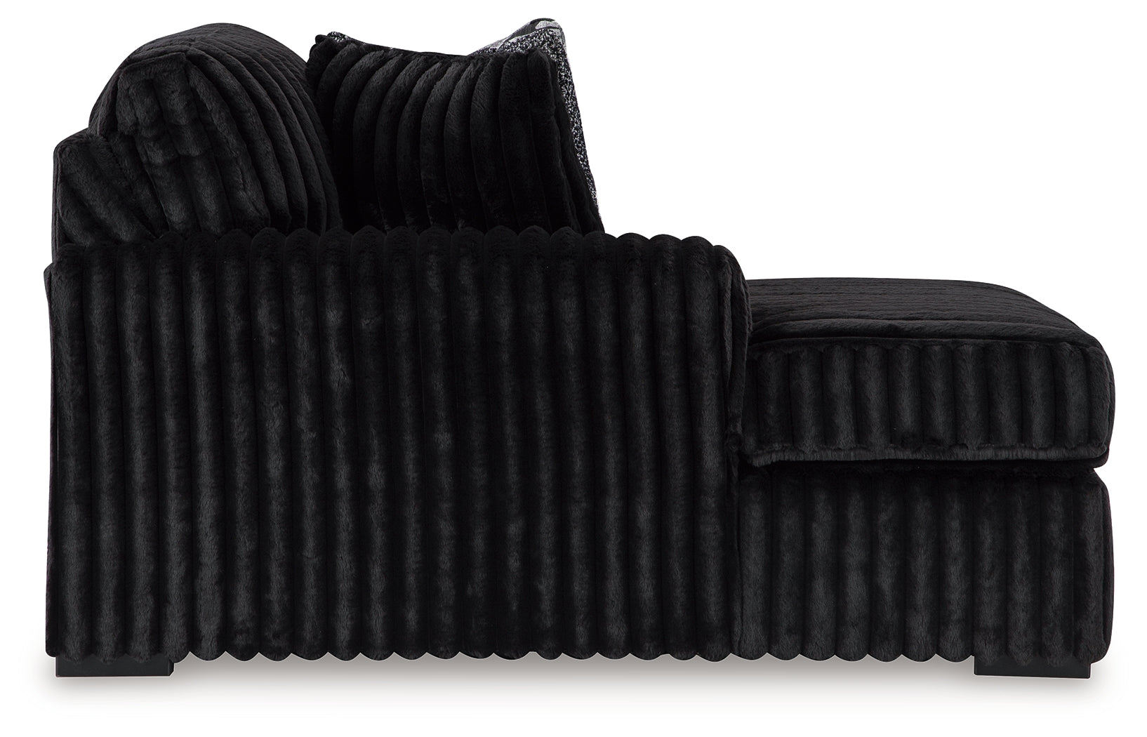 Midnight-Madness 4-Piece Sectional and Ottoman