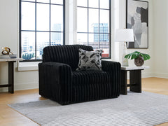 Best Deals Furniture - Ashley Furniture - Midnight-Madness Oversized Chair - Chair and a Half - 9810323