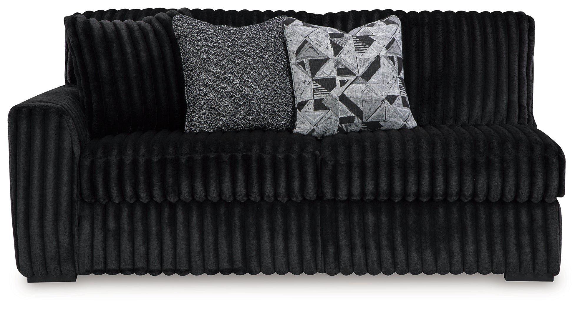 Midnight-Madness 2-Piece Sectional and Oversized Chaise