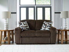 Best Deals Furniture - Ashley Furniture - Midnight-Madness Loveseat - Loveseat / Onyx - 9810335